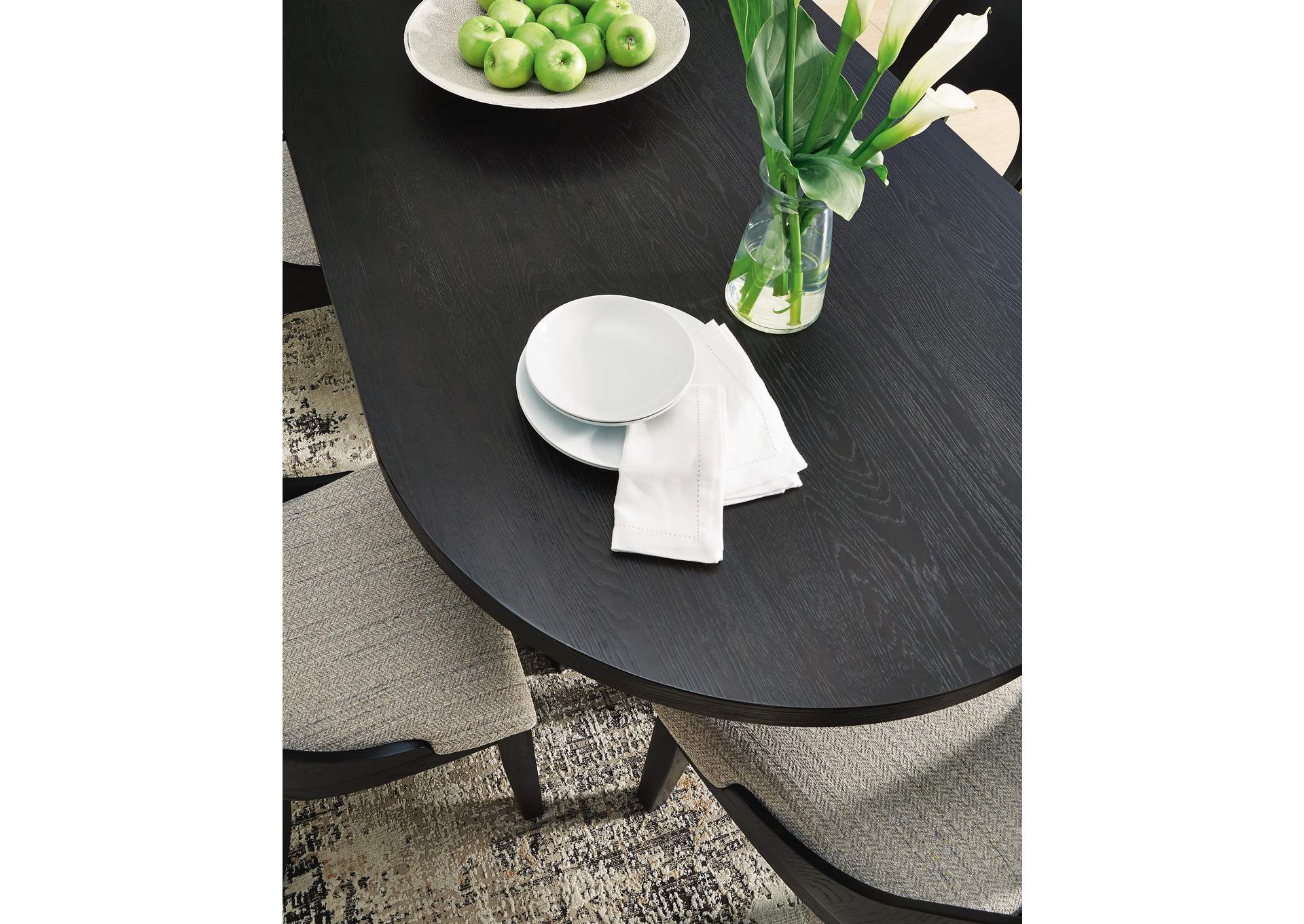 Rowanbeck Dining Table and 4 Chairs with Storage detail