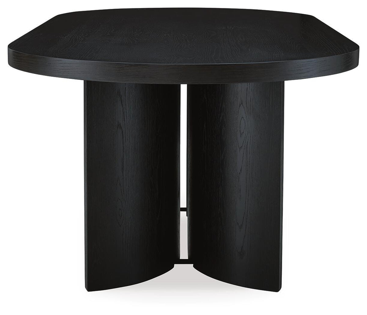 Rowanbeck Dining Table in Black, side view