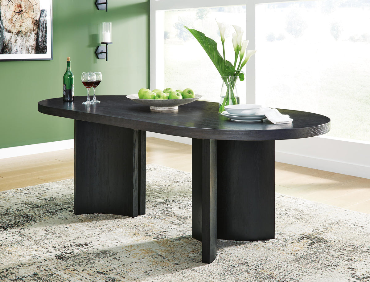 Rowanbeck Dining Table in Black, alternate view 3