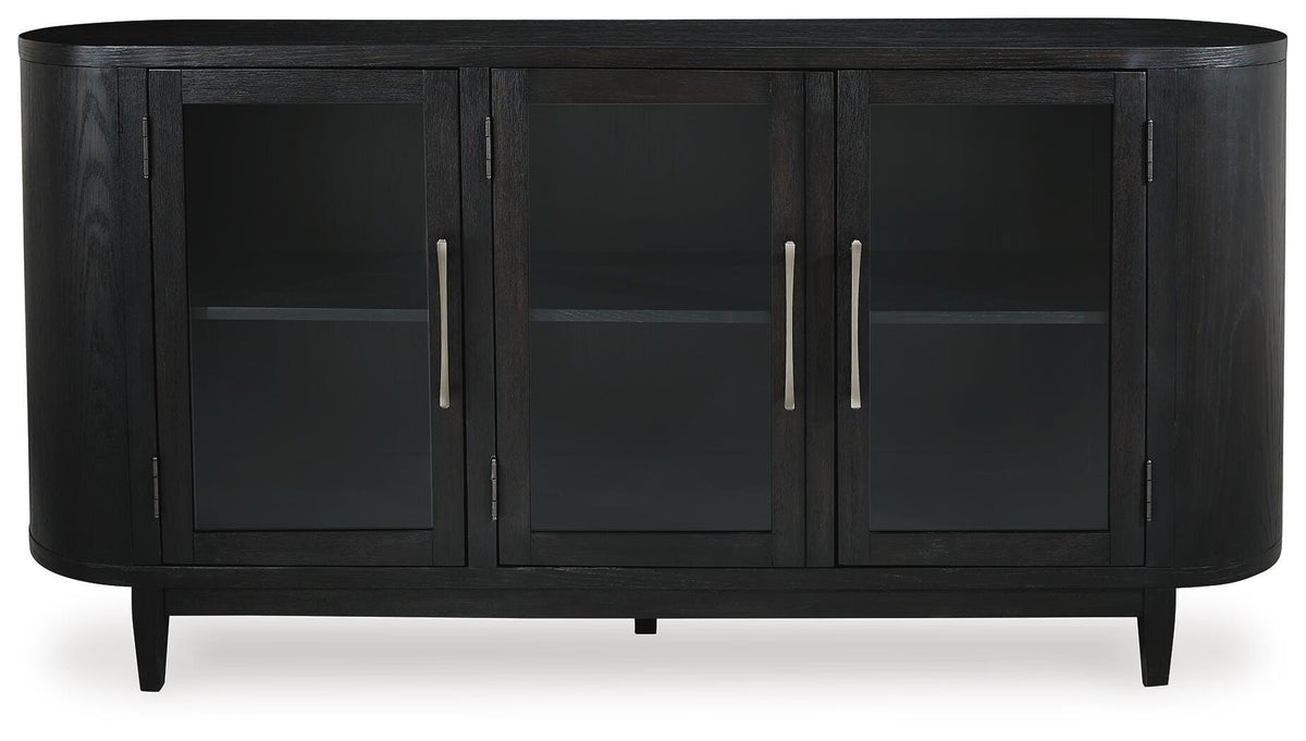 Rowanbeck Dining Server in Black, front view