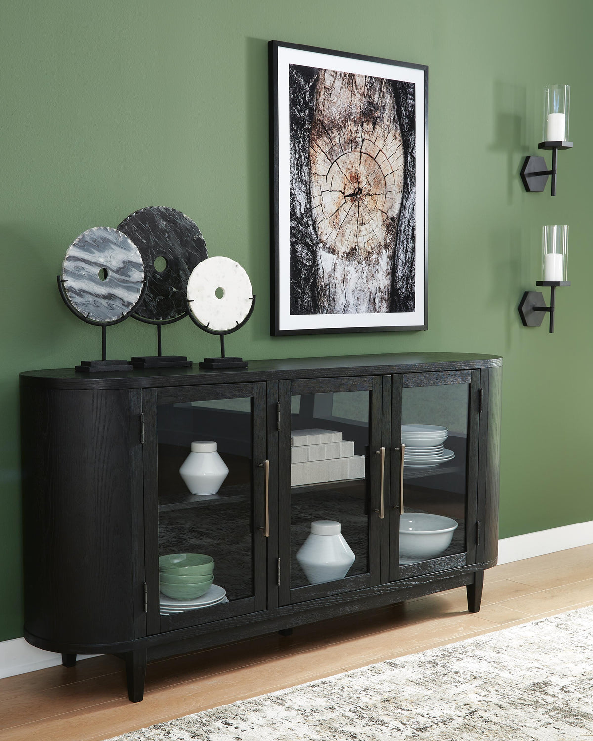 Rowanbeck Dining Server in Black, alternate view 3