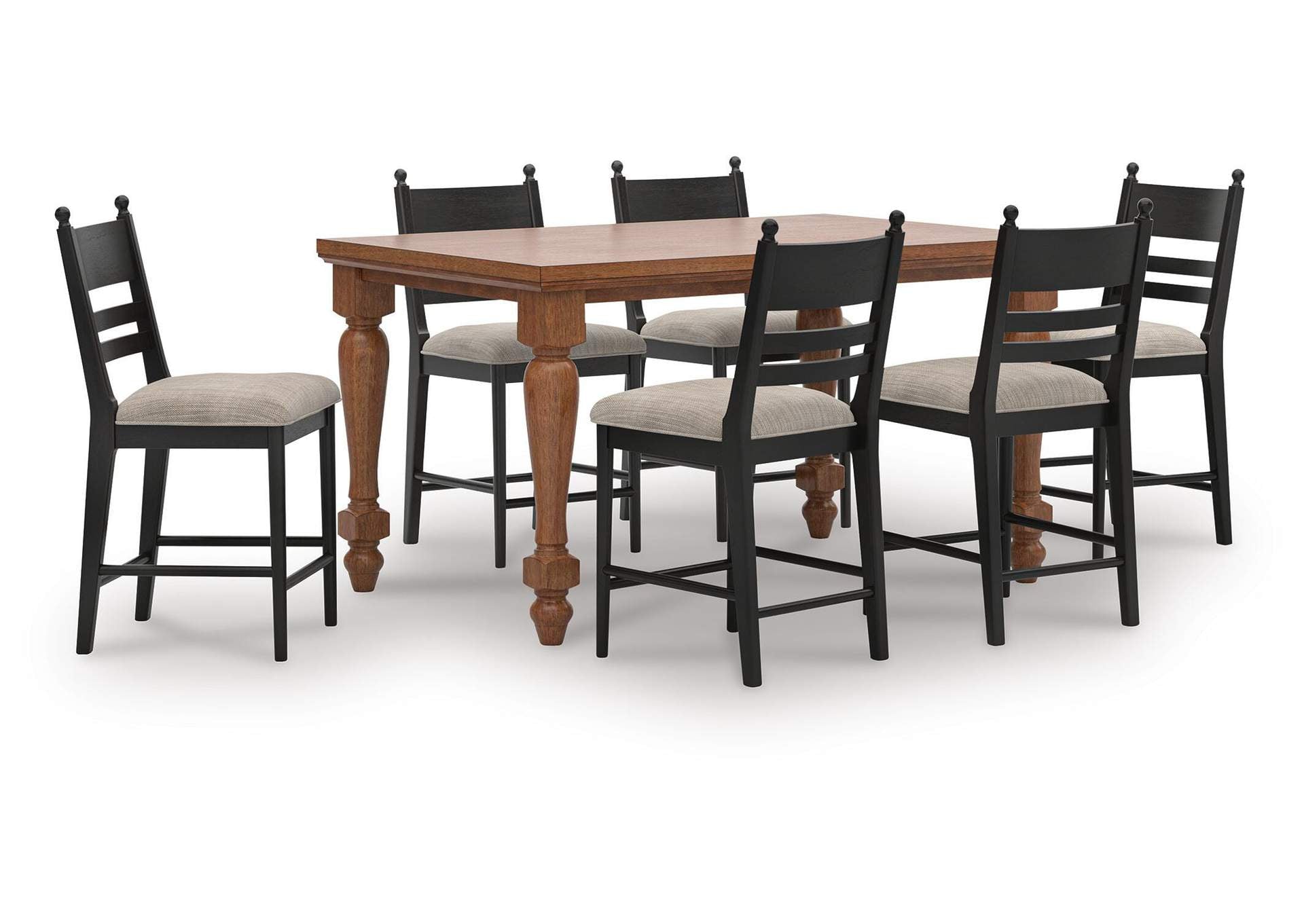 Chadworth Counter Height Dining Table and 6 Barstools