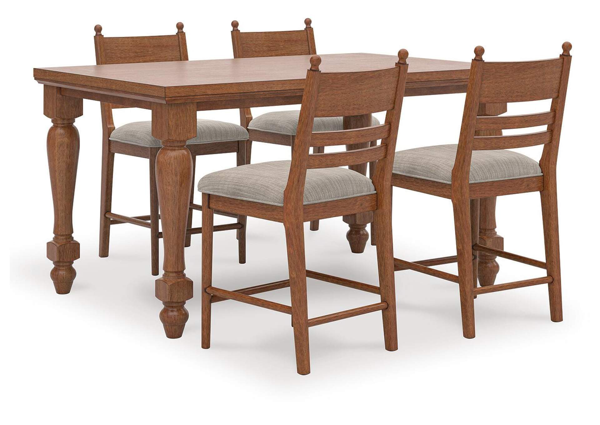Chadworth Counter Height Dining Table and 4 Barstools