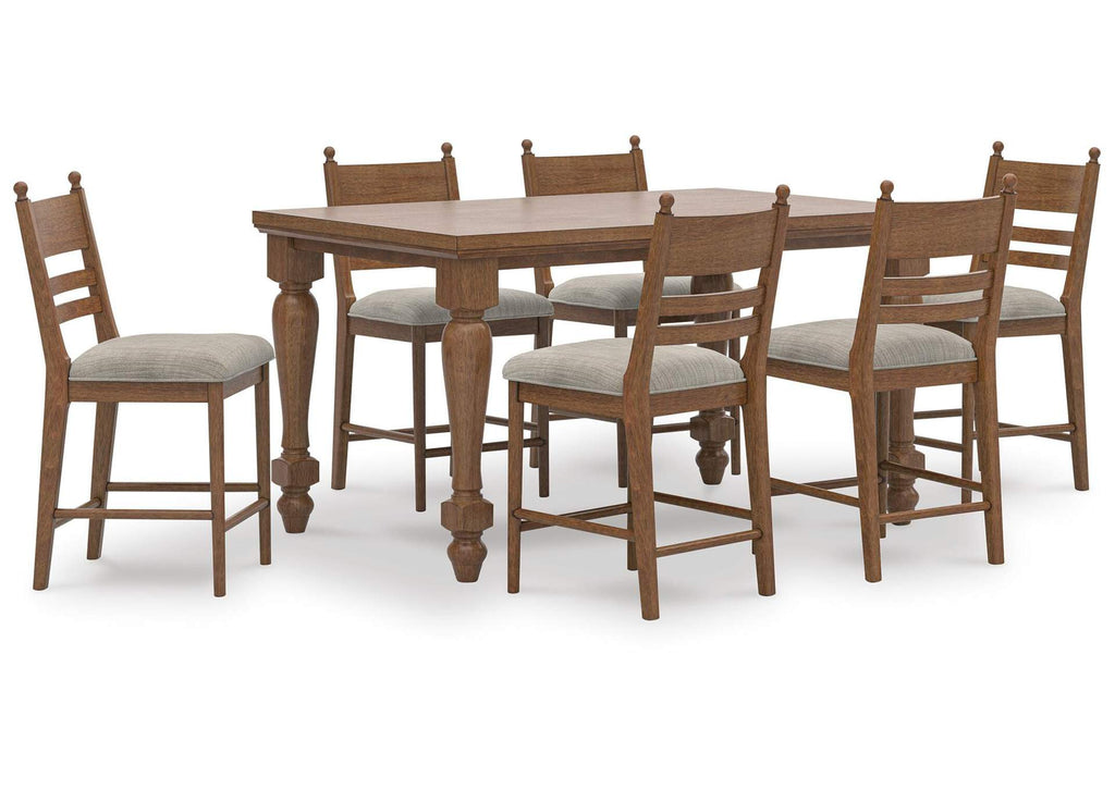 Chadworth Counter Height Dining Table and 6 Barstools