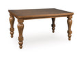 Greddinton Counter Height Dining Table in Brown, angle view