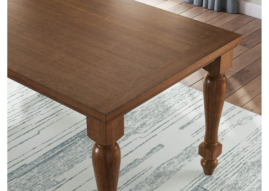 Chadworth Counter Height Dining Table and 6 Barstools detail
