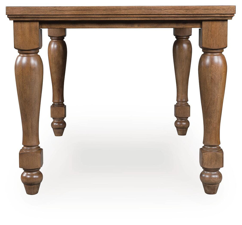 Greddinton Counter Height Dining Table in Brown, side view
