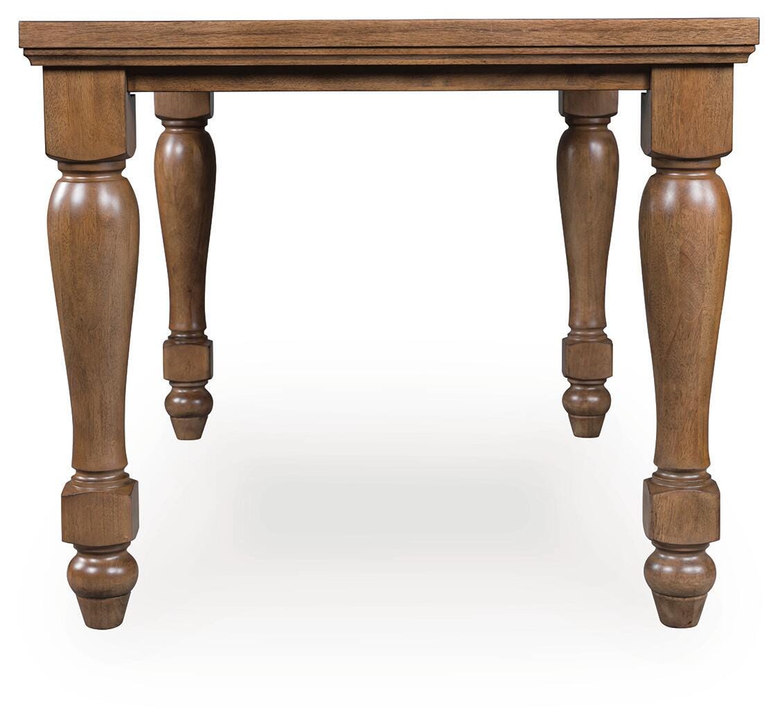 Greddinton Counter Height Dining Table in Brown, side view