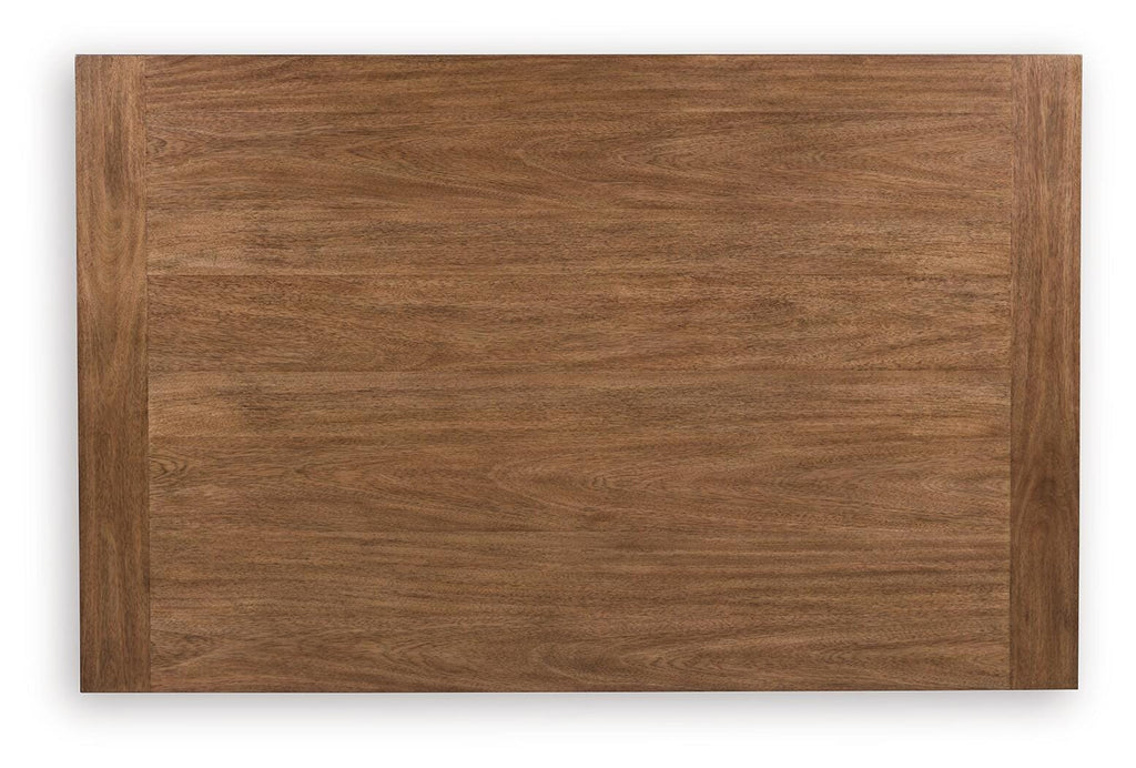 Greddinton Counter Height Dining Table in Brown, top view