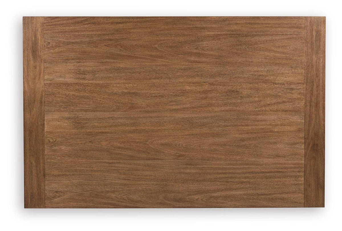Greddinton Counter Height Dining Table in Brown, top view