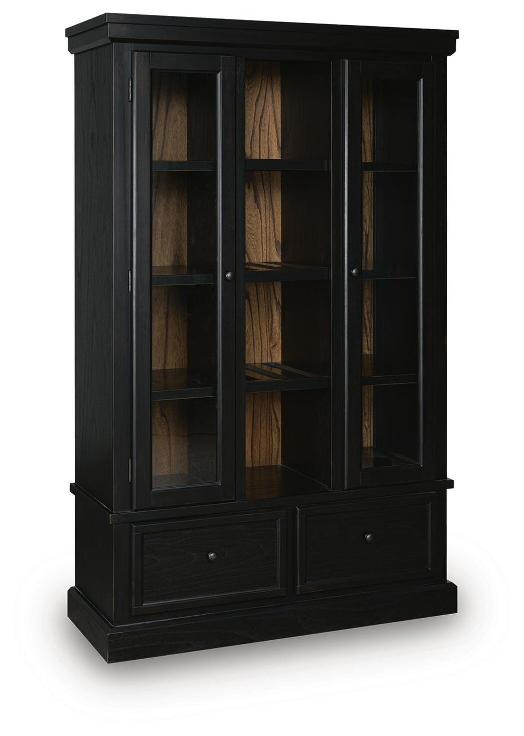 Greddinton Curio in Black/Brown, closed view