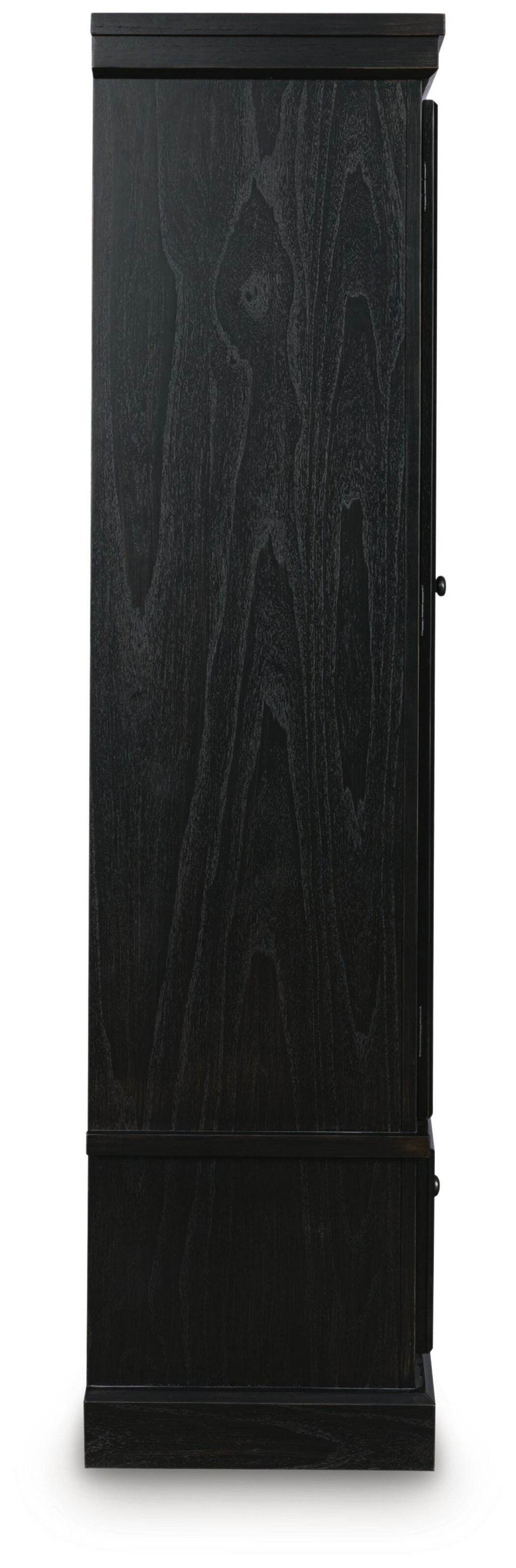Greddinton Curio in Black/Brown, side view