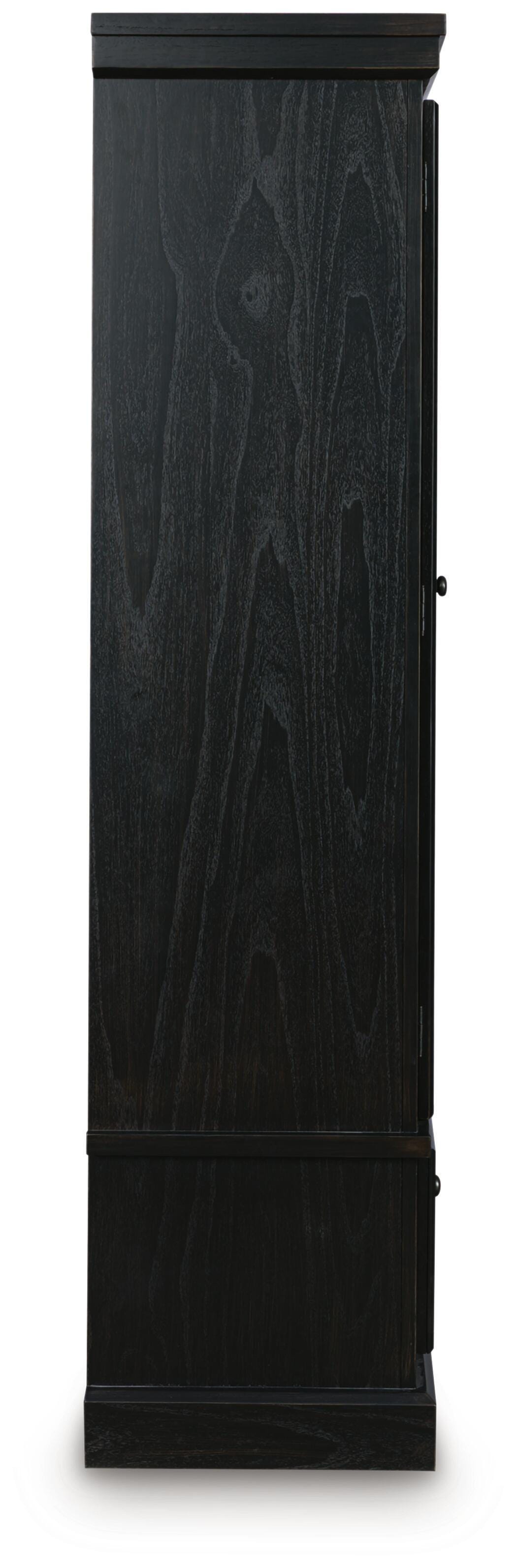 Greddinton Curio in Black/Brown, side view