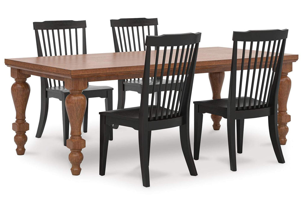 Chadworth Dining Table and 4 Chairs
