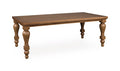 Greddinton Dining Table in Brown, angle view