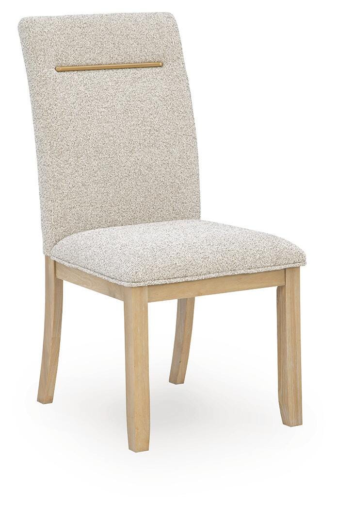 Lasinger Dining Chair in Light Brown, angle view