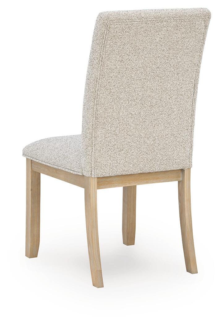 Lasinger Dining Chair in Light Brown, back view