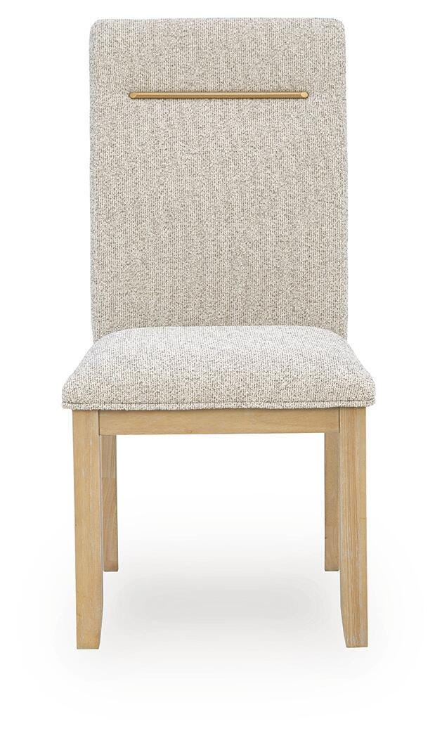 Lasinger Dining Chair in Light Brown, front view