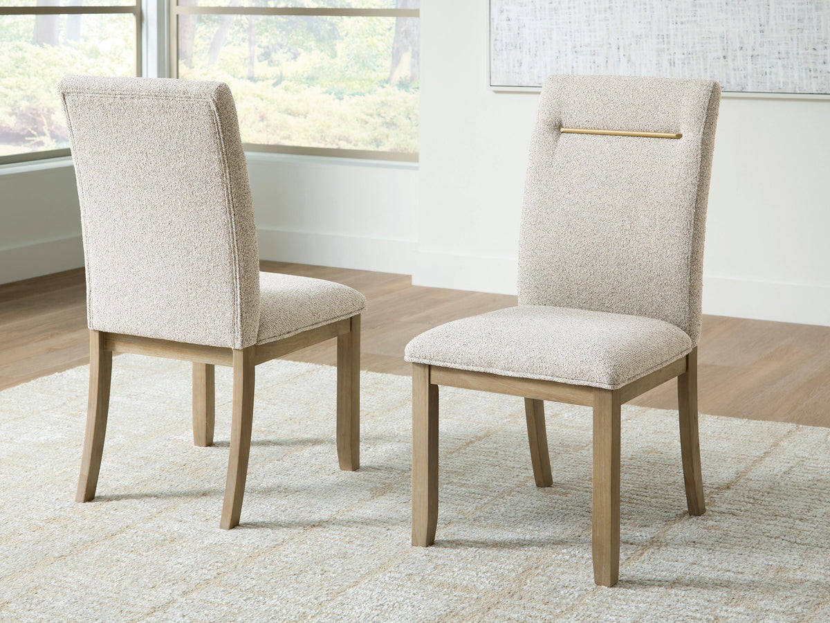 Lasinger Dining Chair in Light Brown, lifestyle view