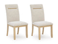 Lasinger Dining Chair in Light Brown, angle view