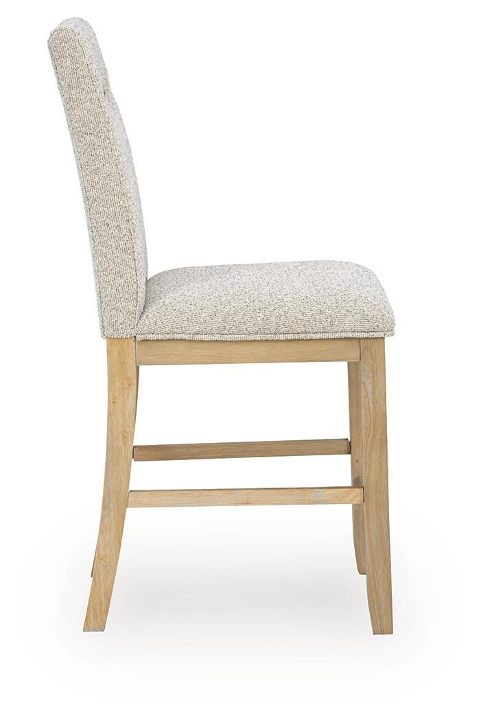 Lasinger Counter Height Barstool in Light Brown, side view