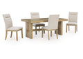 Crendlin Dining Table and 4 Chairs