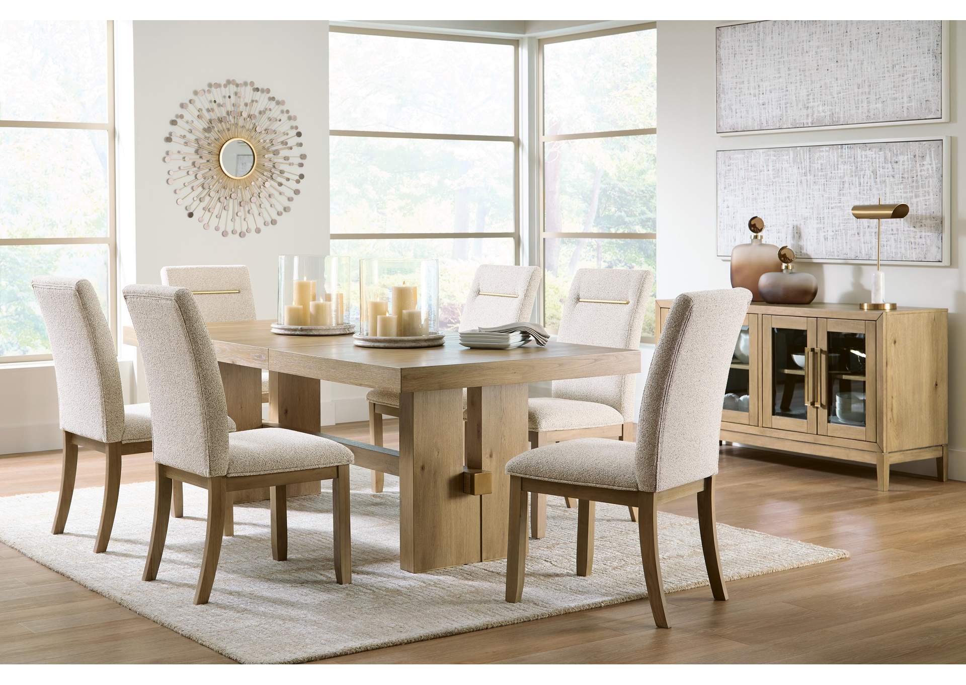 Crendlin Dining Table and 6 Chairs