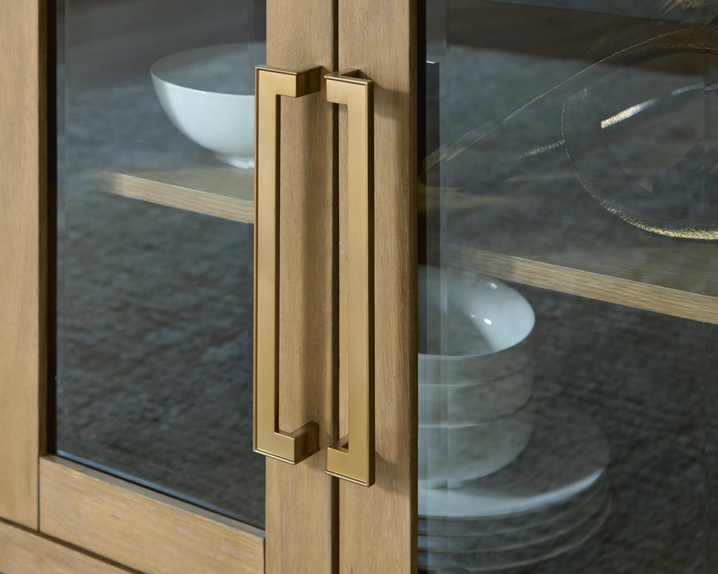 Lasinger Dining Server in Light Brown, detail view