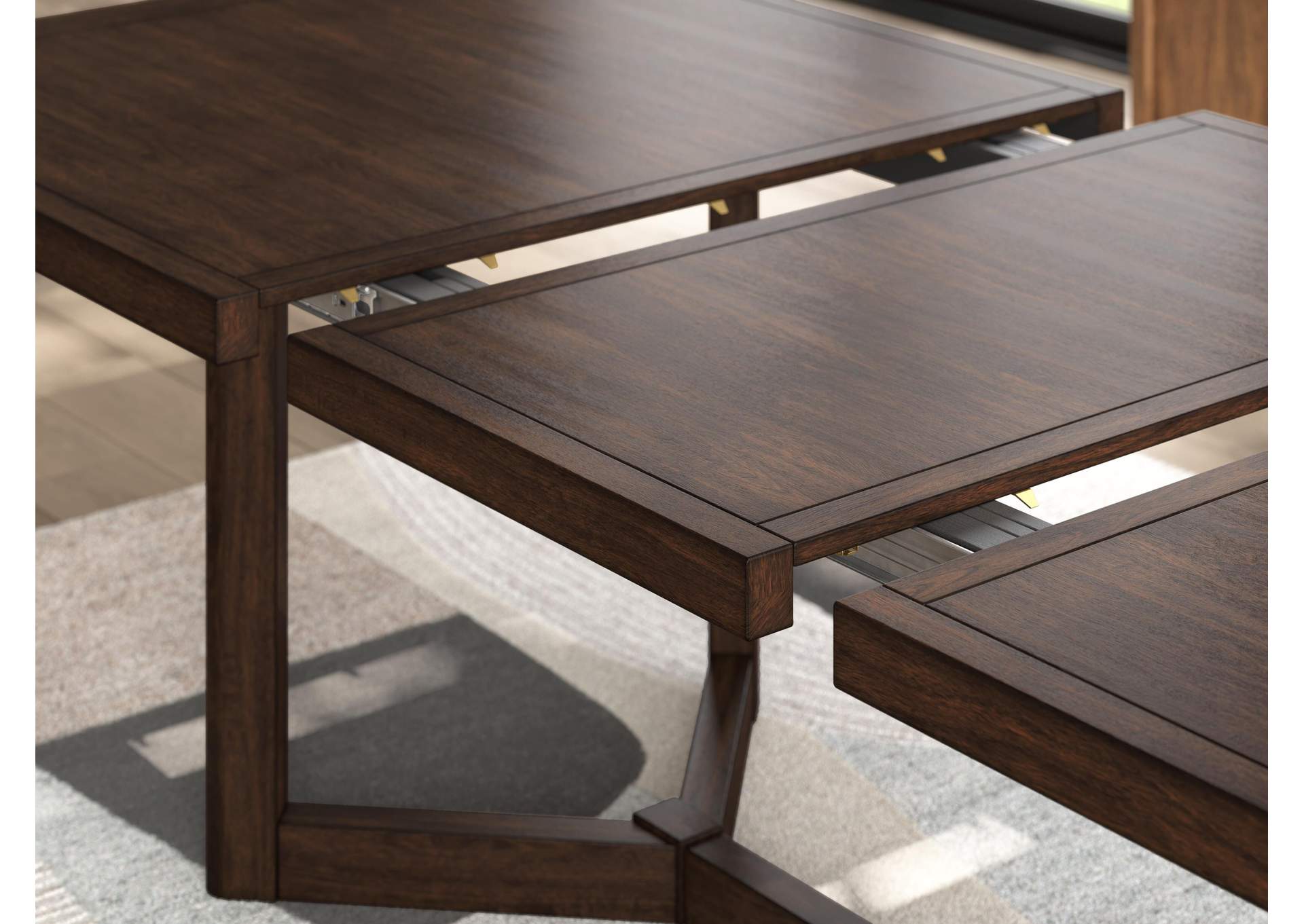 Kendamor Extendable Dining Table and 6 Chairs detail