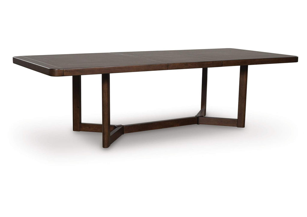 Kendamor Extendable Dining Table and 4 Chairs angled view