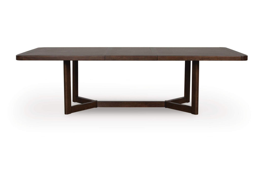 Kendamor Extendable Dining Table and 4 Chairs front view