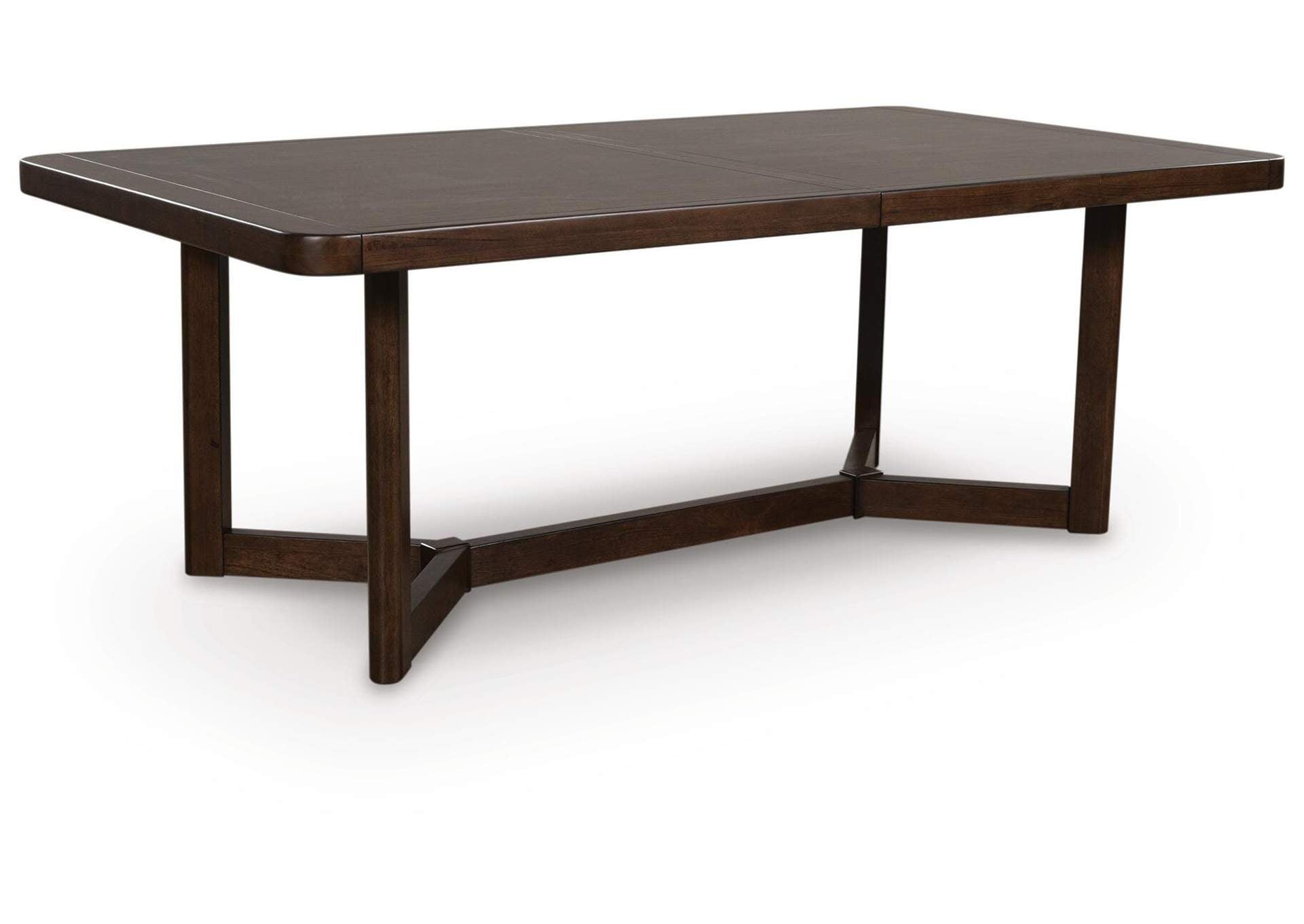Kendamor Extendable Dining Table and 6 Chairs angled view