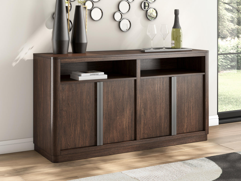 Dilenno Dining Server in Dark Brown, alternate view 3