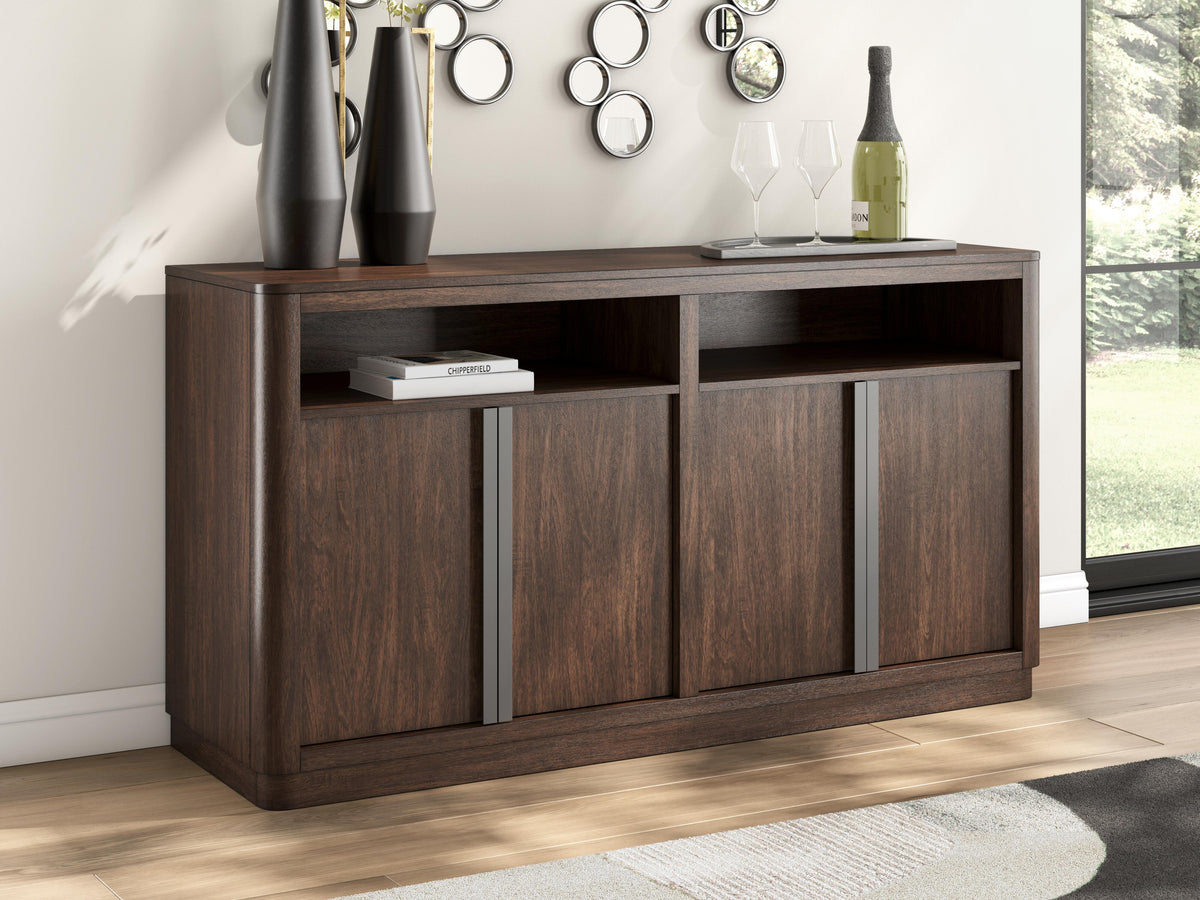 Dilenno Dining Server in Dark Brown, alternate view 3