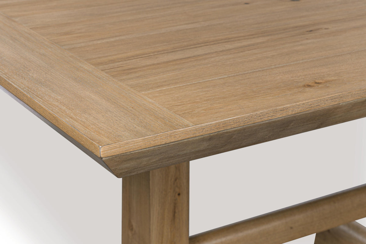 Ridgester Counter Height Dining Table in Light Brown, top view