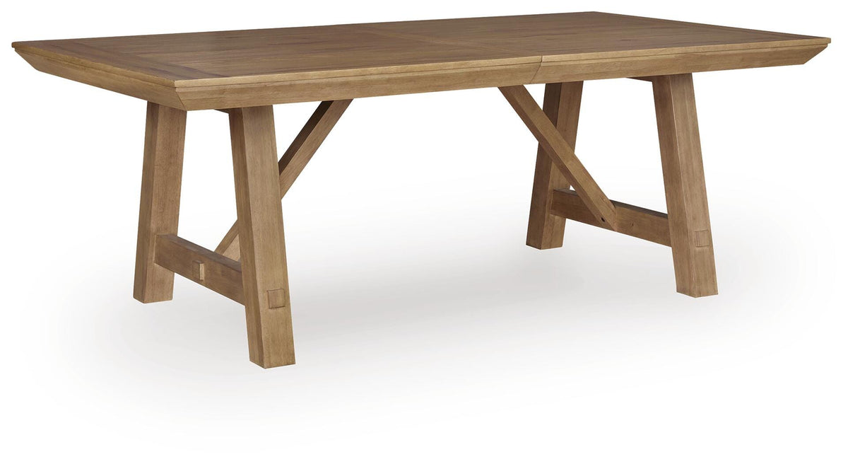 Ridgester Dining Extension Table in Light Brown, alternate view 5