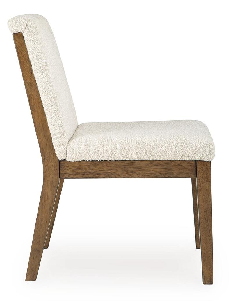 Marxmore Dining Chair in Beige/Brown, side view