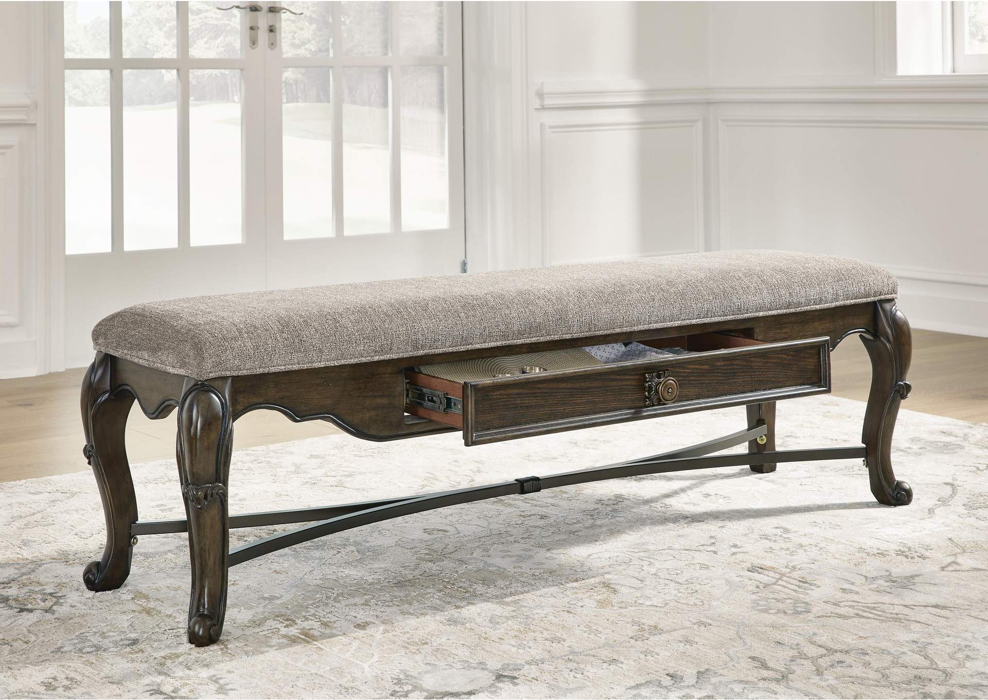 Maylee Extendable Dining Table and 4 Chairs and Bench
