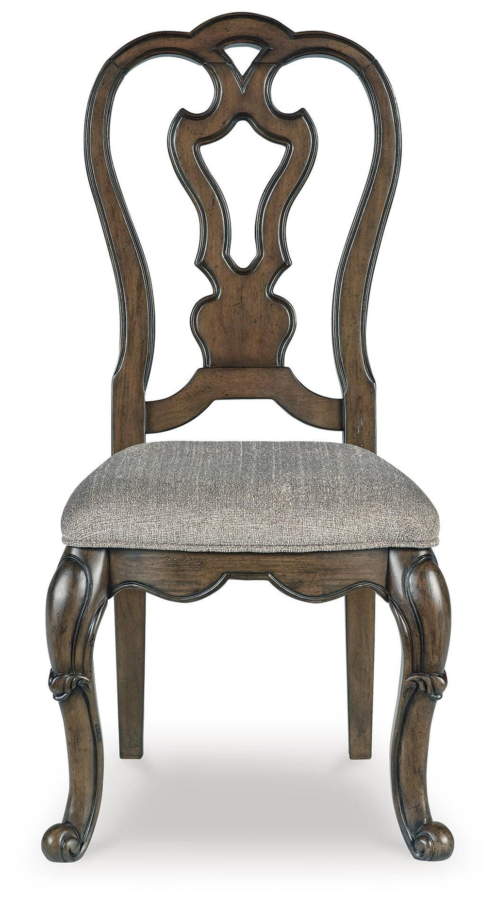Maylee Dining Chair in Dark Brown, front view