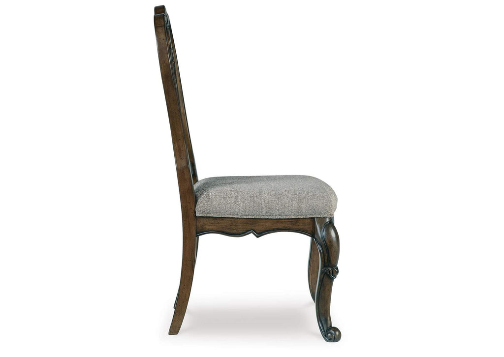 Maylee Extendable Dining Table and 10 Chairs with Storage side view
