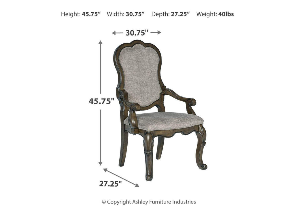 Maylee Dining Chair (Set of 2) dimensions