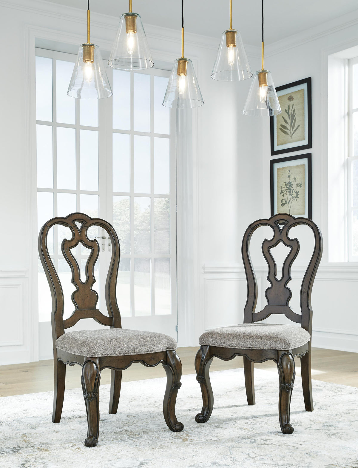 Maylee Dining Chair in Dark Brown, alternate view 3