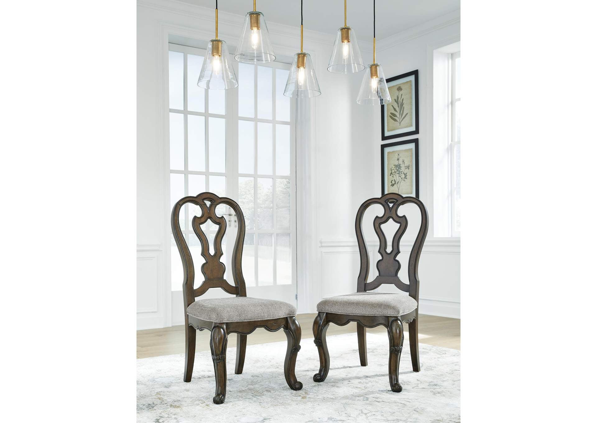 Maylee Extendable Dining Table and 10 Chairs with Storage