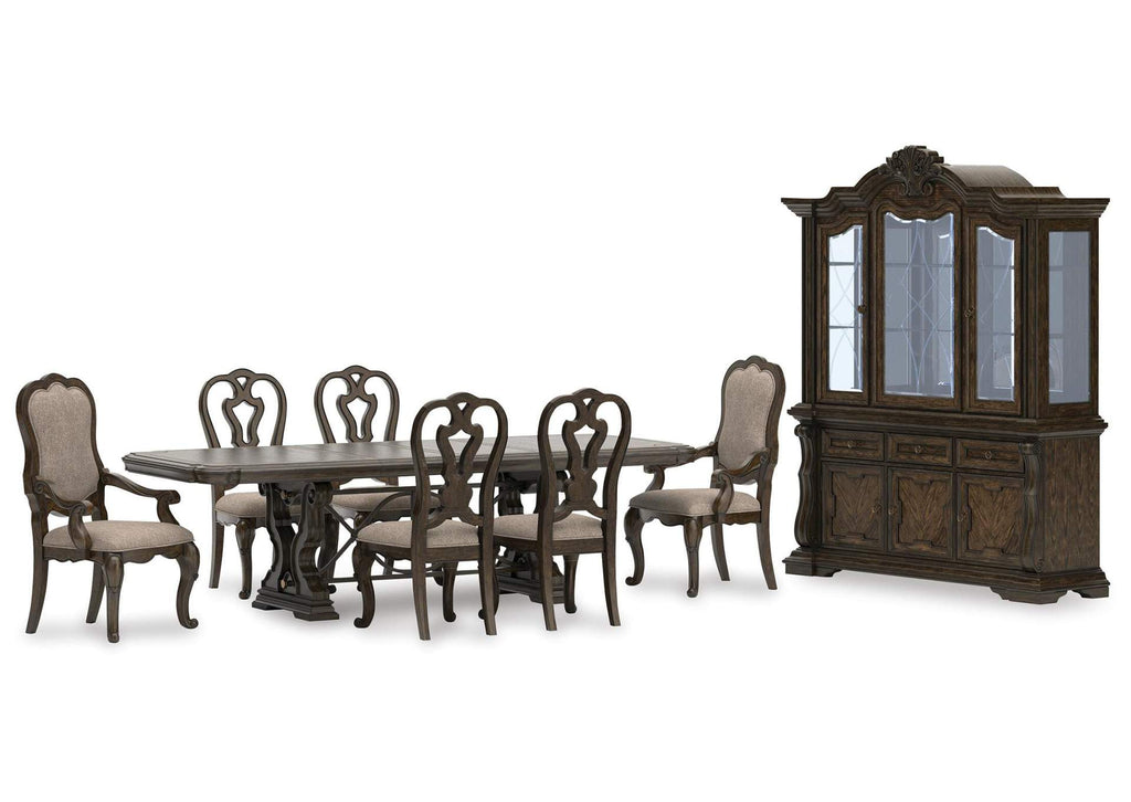 Maylee Extendable Dining Table and 6 Chairs with Storage