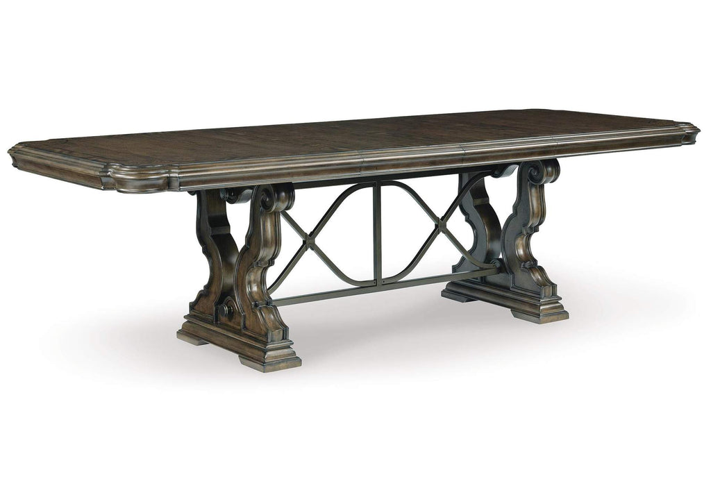 Maylee Dining Table and 6 Chairs angled view