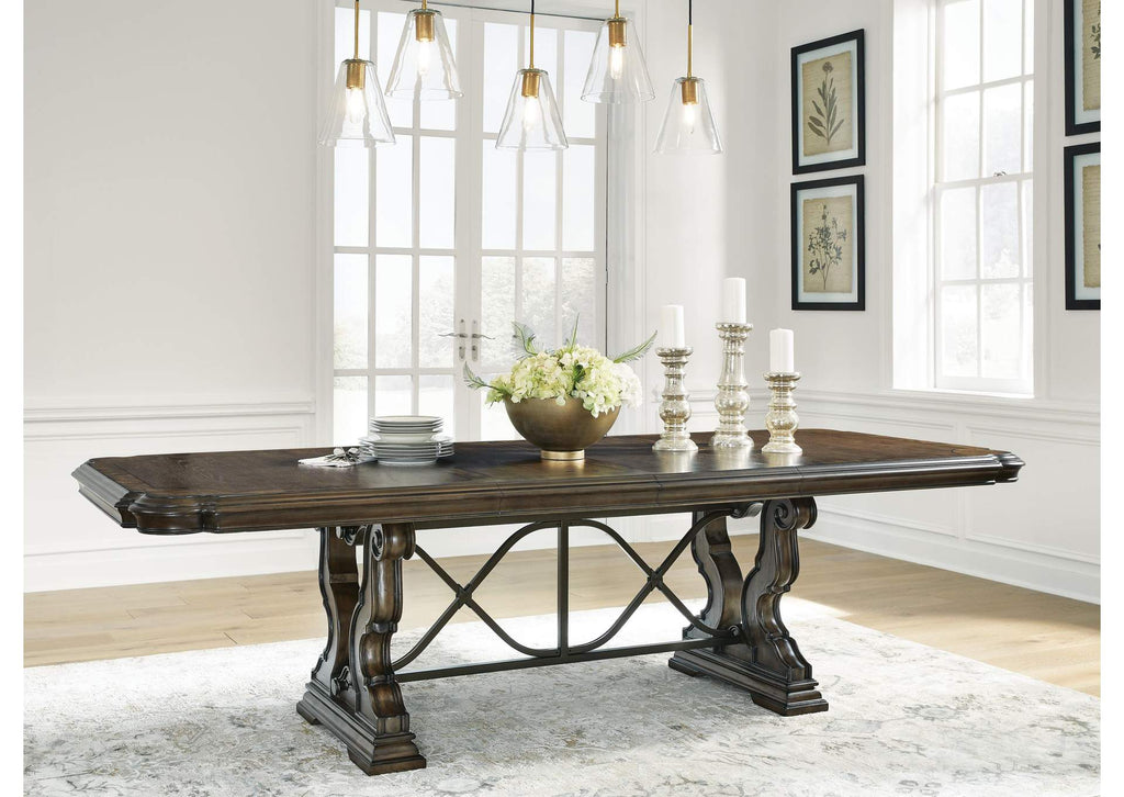 Maylee Extendable Dining Table and 4 Chairs and Bench