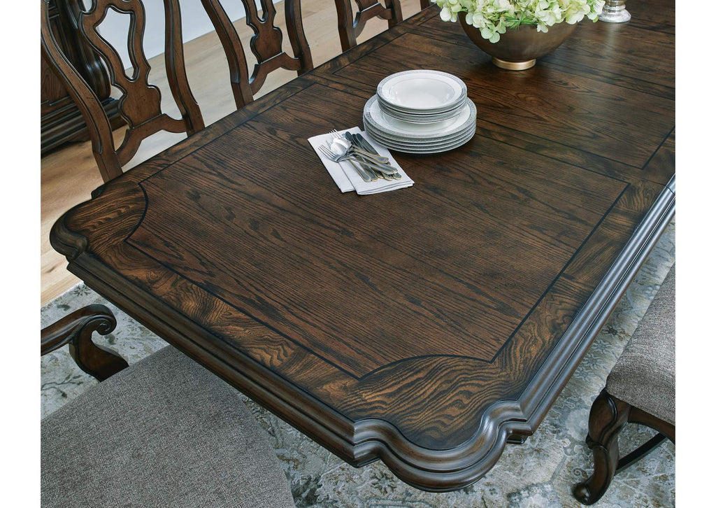 Maylee Dining Table and 8 Chairs detail