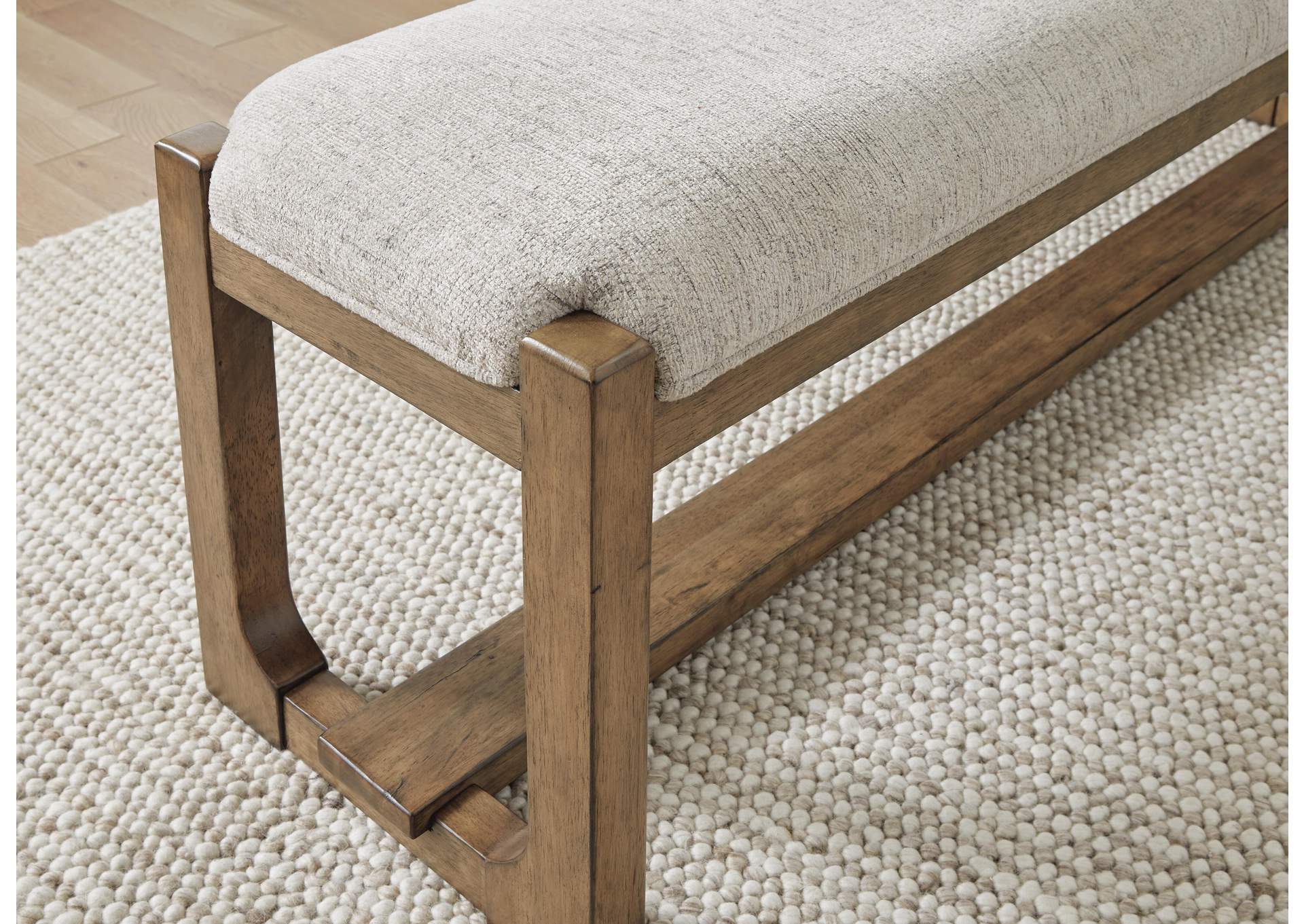 Cabalynn Extendable Dining Table and 4 Chairs and Bench detail