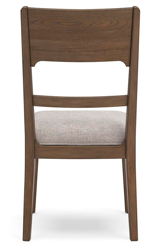Cabalynn Dining Chair in Oatmeal/Light Brown, back view
