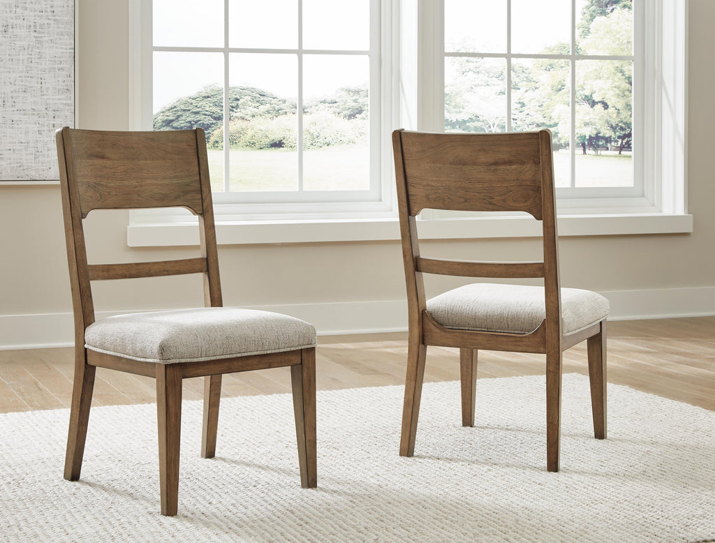Cabalynn Dining Chair in Oatmeal/Light Brown, alternate view 11